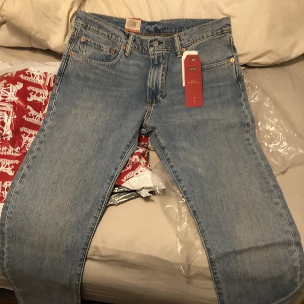 Mens Levi’s 511 slim tapered 33/32 light jeans new